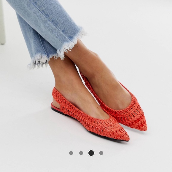 ASOS Shoes - NWT orange pointed toe slide ASOS